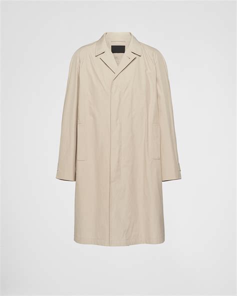 prada mens overcoat|Limestone Cotton.